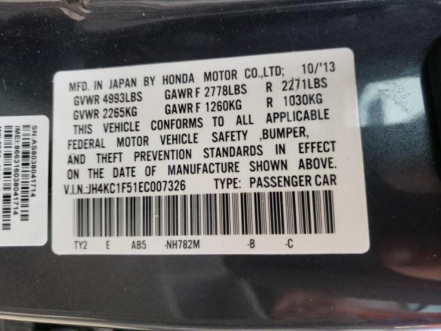 Photo 10 from auction – 2014 ACURA RLX TECH with VIN JH4KC1F51EC007326