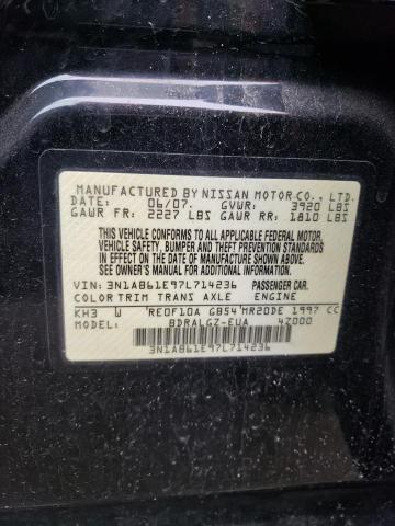 Photo 10 from auction – 2007 NISSAN SENTRA 2.0 with VIN 3N1AB61E97L714236
