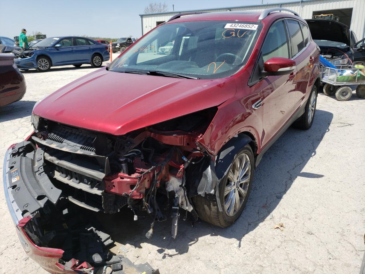 Photo 2 from auction – 2017 FORD ESCAPE TIT with VIN 1FMCU9J94HUF06417