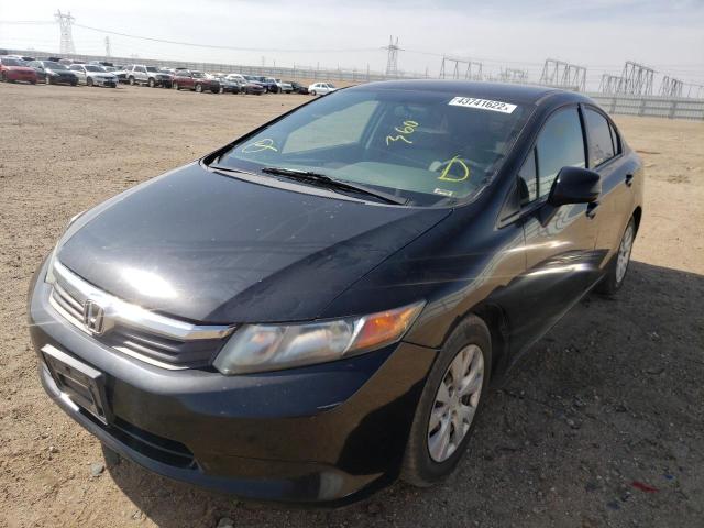 Photo 2 from auction – 2012 HONDA CIVIC LX with VIN 19XFB2F55CE382993
