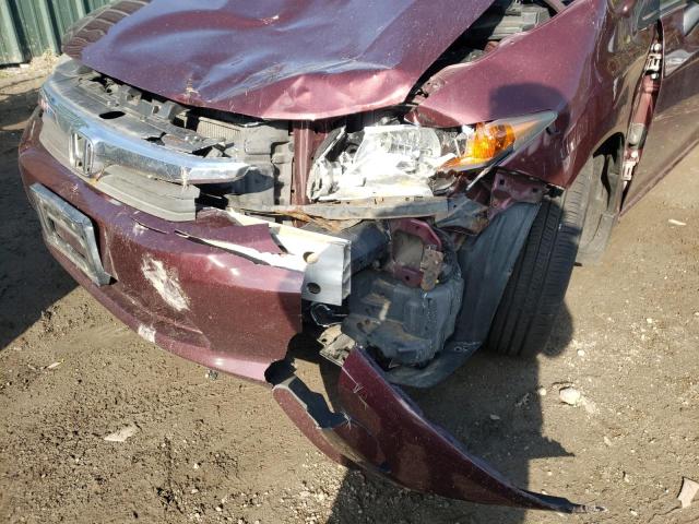 Photo 9 from auction – 2012 HONDA CIVIC LX with VIN 19XFB2F50CE329991