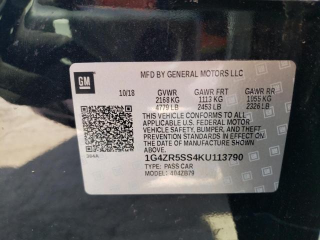 Photo 10 from auction – 2019 BUICK LACROSSE E with VIN 1G4ZR5SS4KU113790