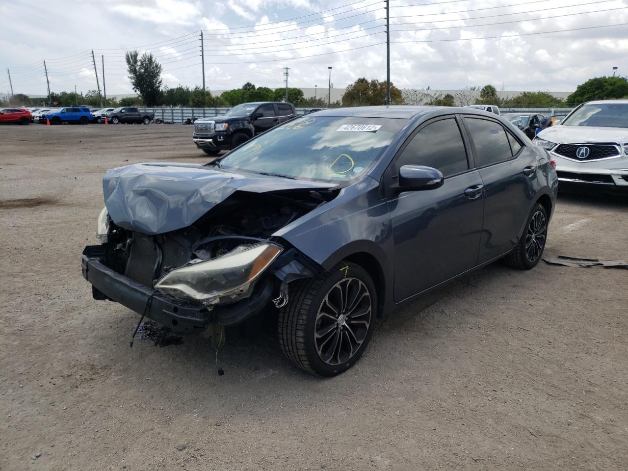 Photo 2 from auction – 2015 TOYOTA COROLLA L with VIN 5YFBURHEXFP343883