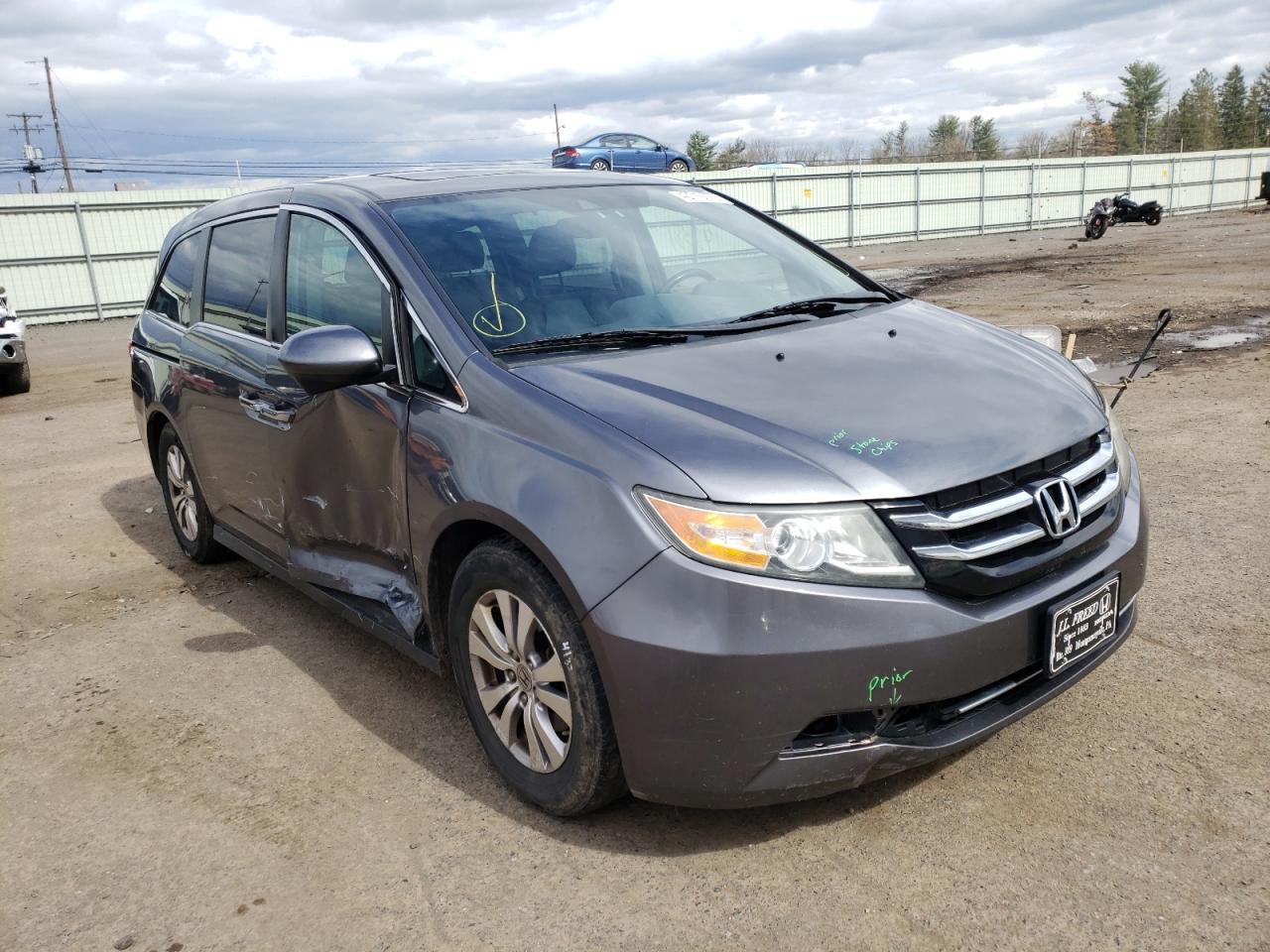 Photo 1 from auction – 2014 HONDA ODYSSEY EX with VIN 5FNRL5H68EB078443