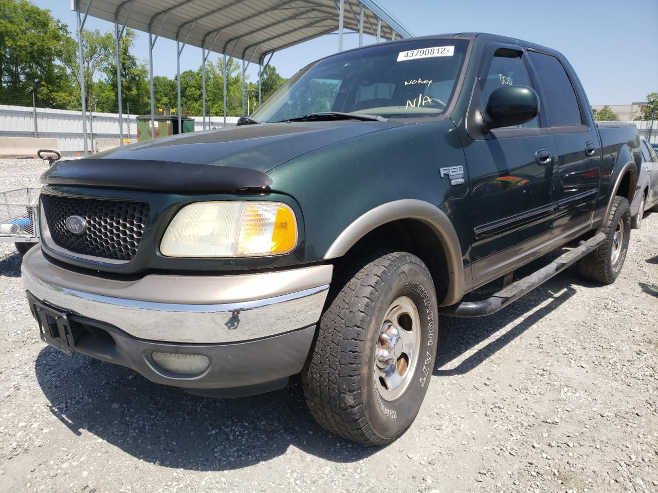 Photo 2 from auction – 2002 FORD F150 SUPER with VIN 1FTRW08682KD60039