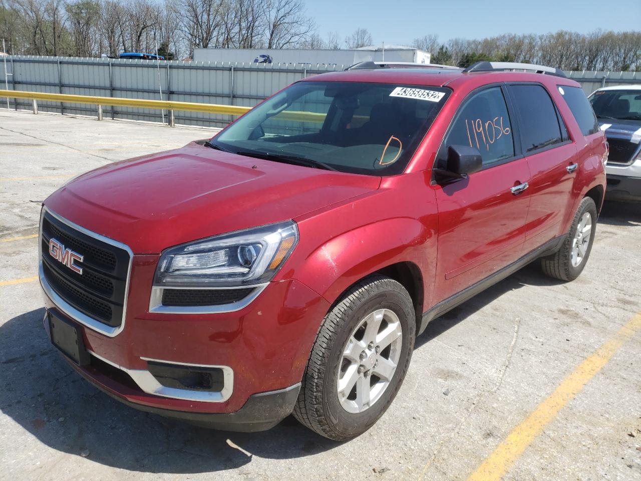 Photo 2 from auction – 2014 GMC ACADIA SLE with VIN 1GKKRPKD2EJ105765