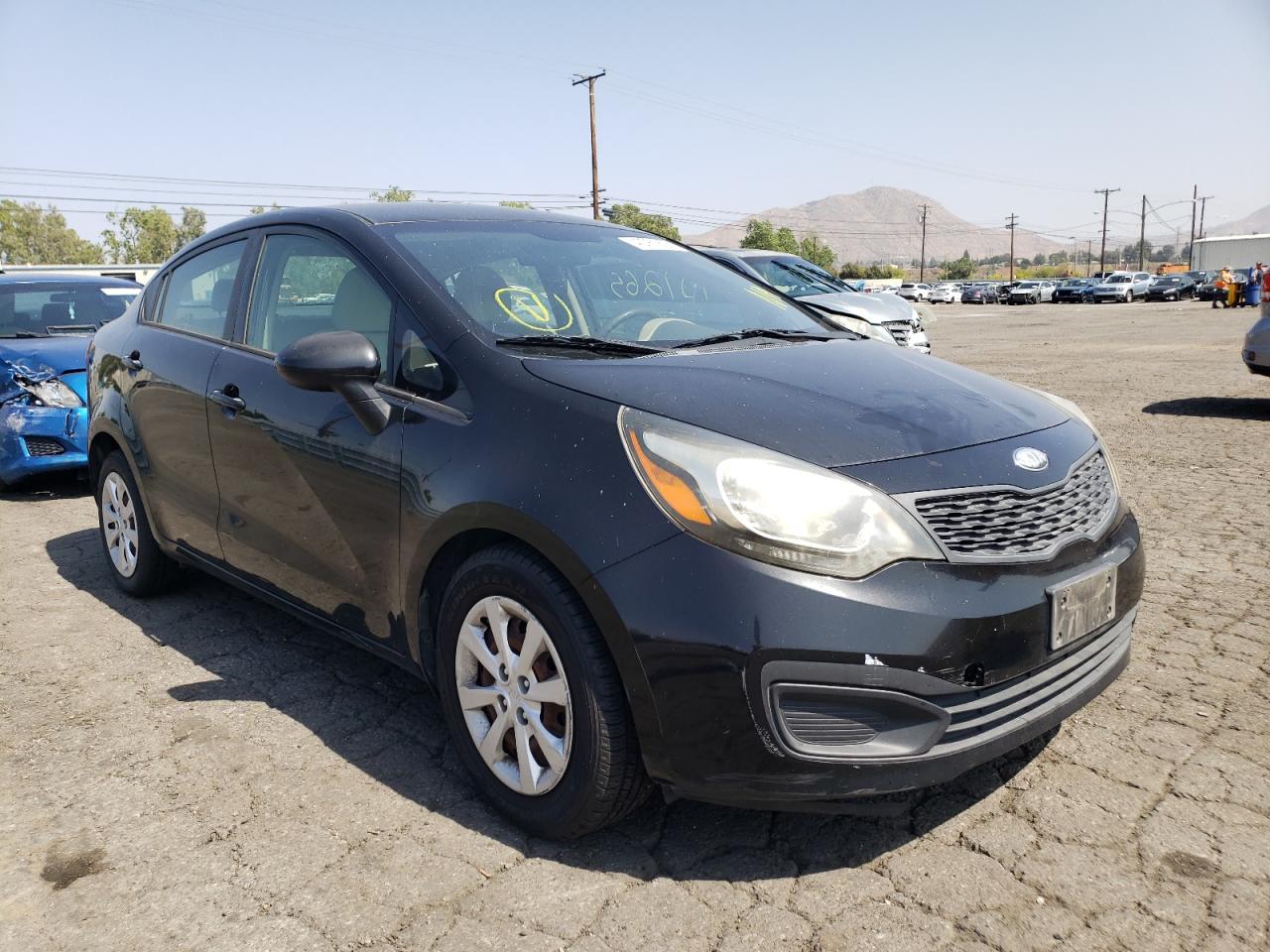 KIA RIO LX 2013 with VIN KNADM4A32D6212193 - Photo from auction