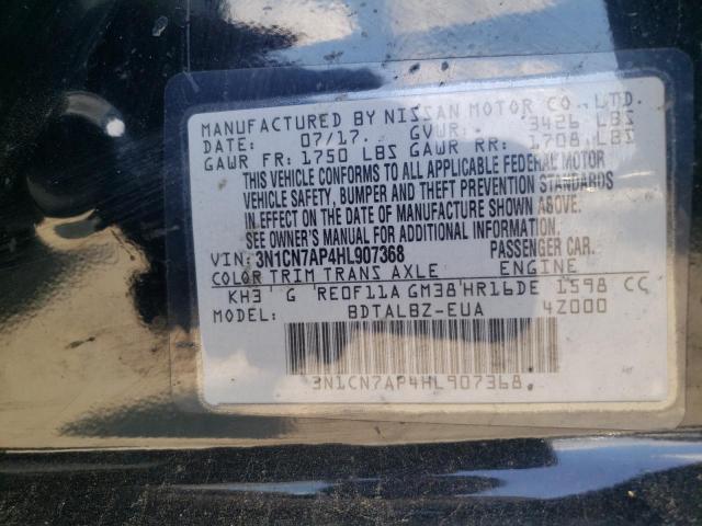 Photo 10 from auction – 2017 NISSAN VERSA S with VIN 3N1CN7AP4HL907368