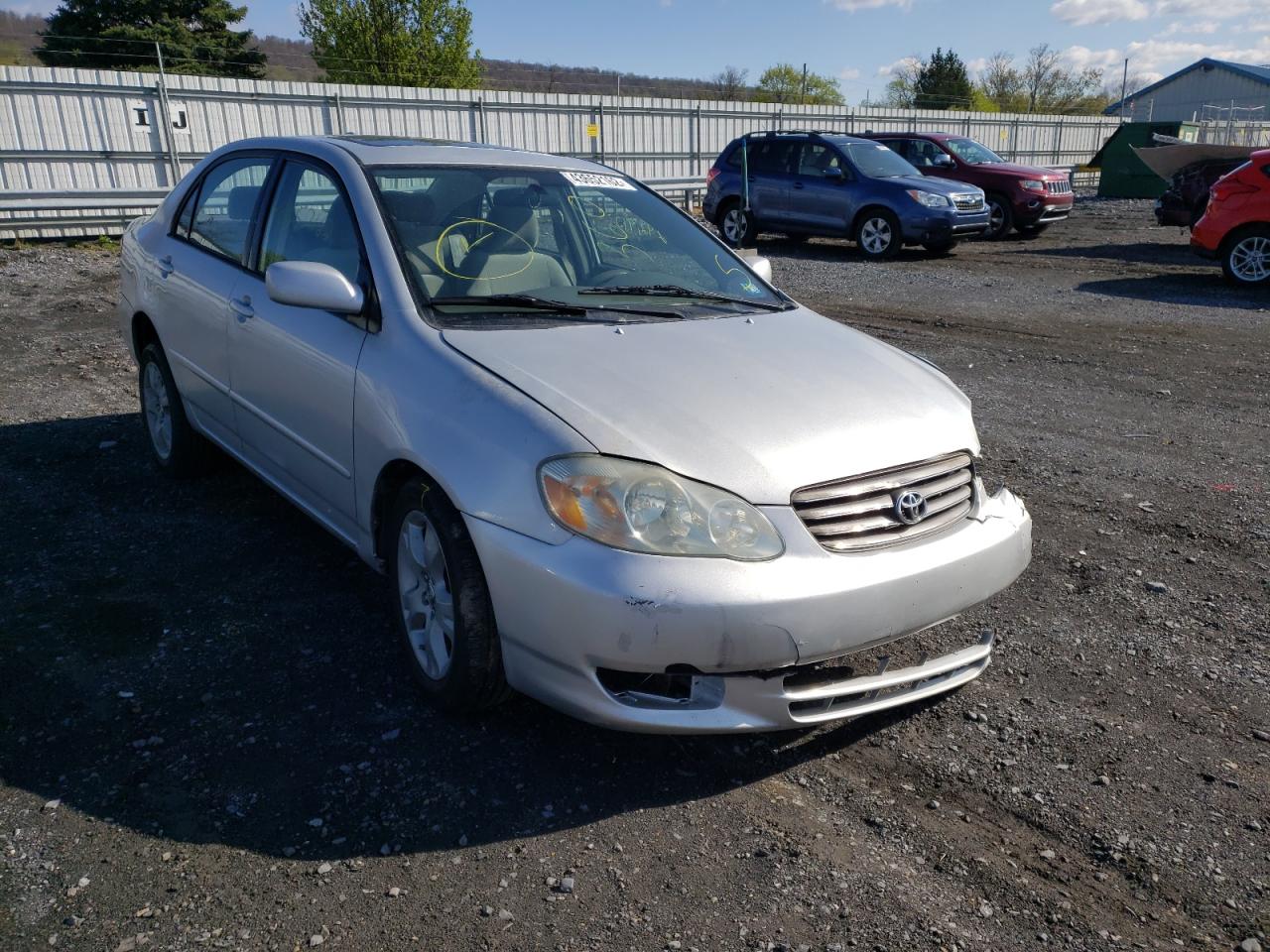 TOYOTA COROLLA CE 2003 with VIN 2T1BR32E33C077030 - Photo from auction