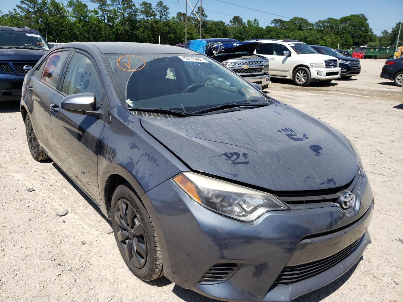 TOYOTA COROLLA L 2015 with VIN 2T1BURHEXFC343740 - Photo from auction