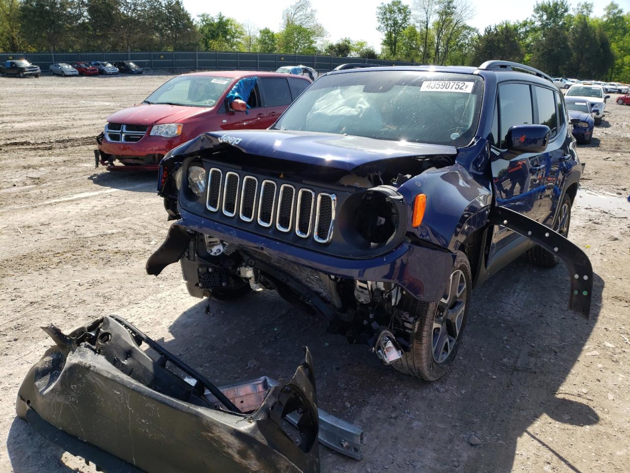 Photo 2 from auction – 2017 JEEP RENEGADE L with VIN ZACCJBBB2HPG59014