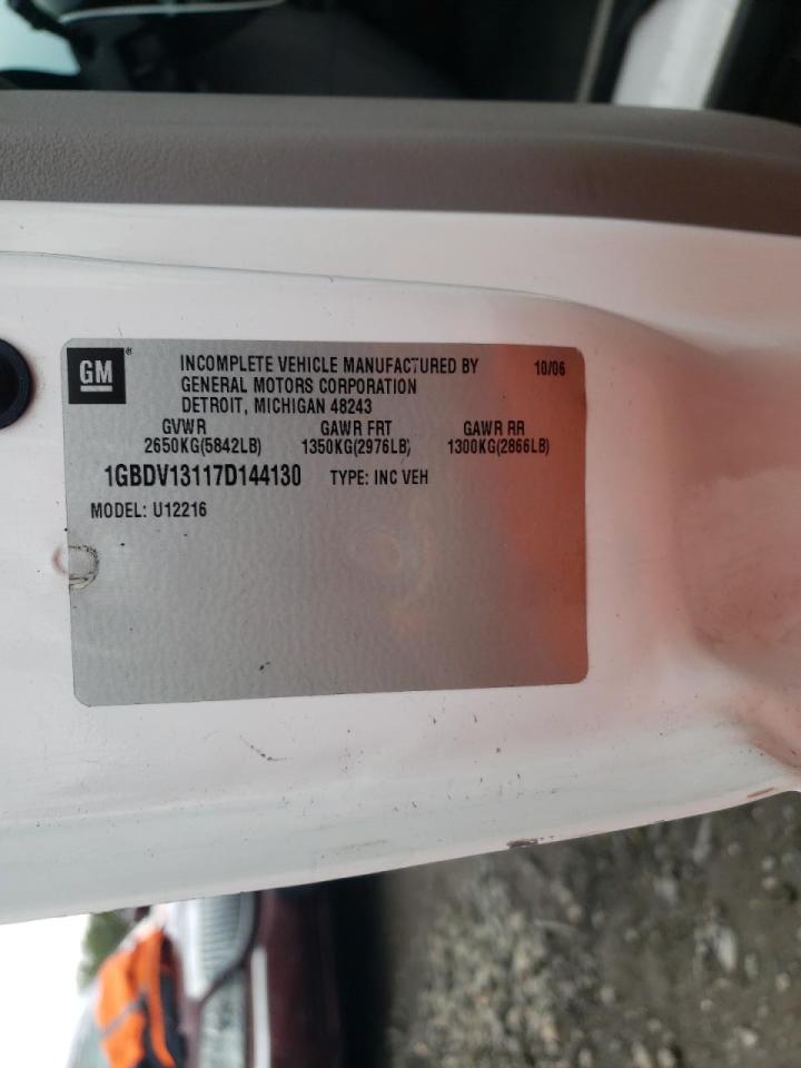 Foto 10 de la subasta – 2007 CHEVROLET UPLANDER I con VIN 1GBDV13117D144130