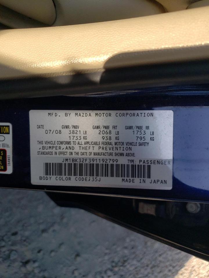 Photo 10 from auction – 2009 MAZDA 3 I with VIN JM1BK32F391192799