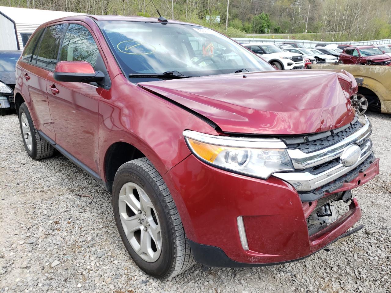 FORD EDGE SEL 2014 with VIN 2FMDK4JC1EBA04166 - Photo from auction