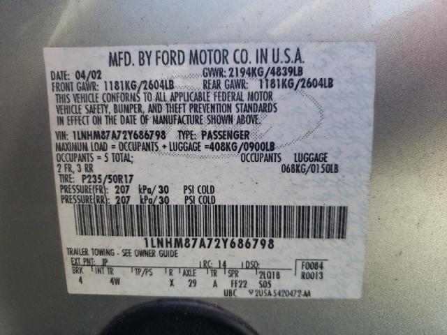 Photo 10 from auction – 2002 LINCOLN LS with VIN 1LNHM87A72Y686798