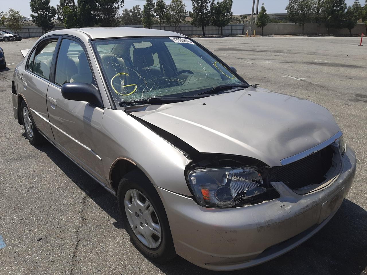 Photo 1 from auction – 2002 HONDA CIVIC LX with VIN 2HGES15522H519366