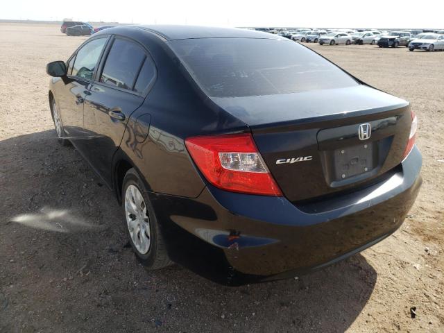 Photo 3 from auction – 2012 HONDA CIVIC LX with VIN 19XFB2F55CE382993