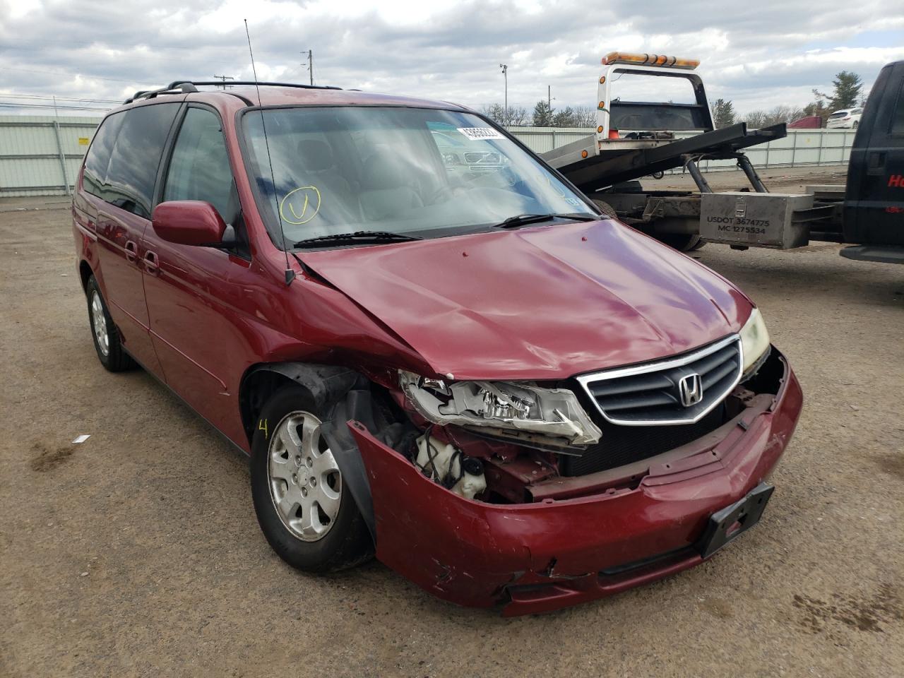 HONDA ODYSSEY EX 2003 with VIN 5FNRL18023B004713 - Photo from auction