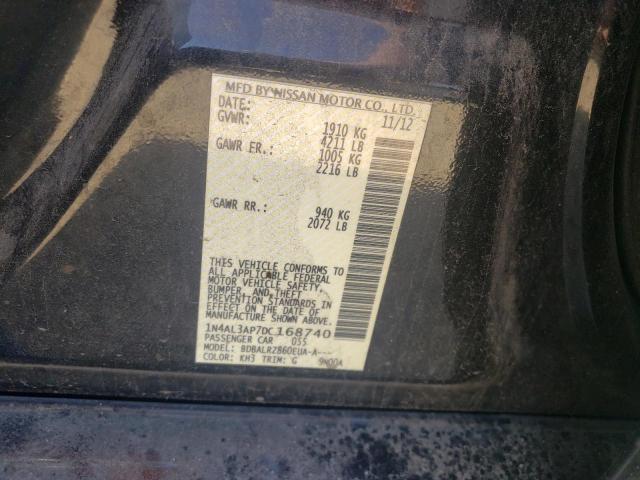 Photo 10 from auction – 2013 NISSAN ALTIMA 2.5 with VIN 1N4AL3AP7DC168740