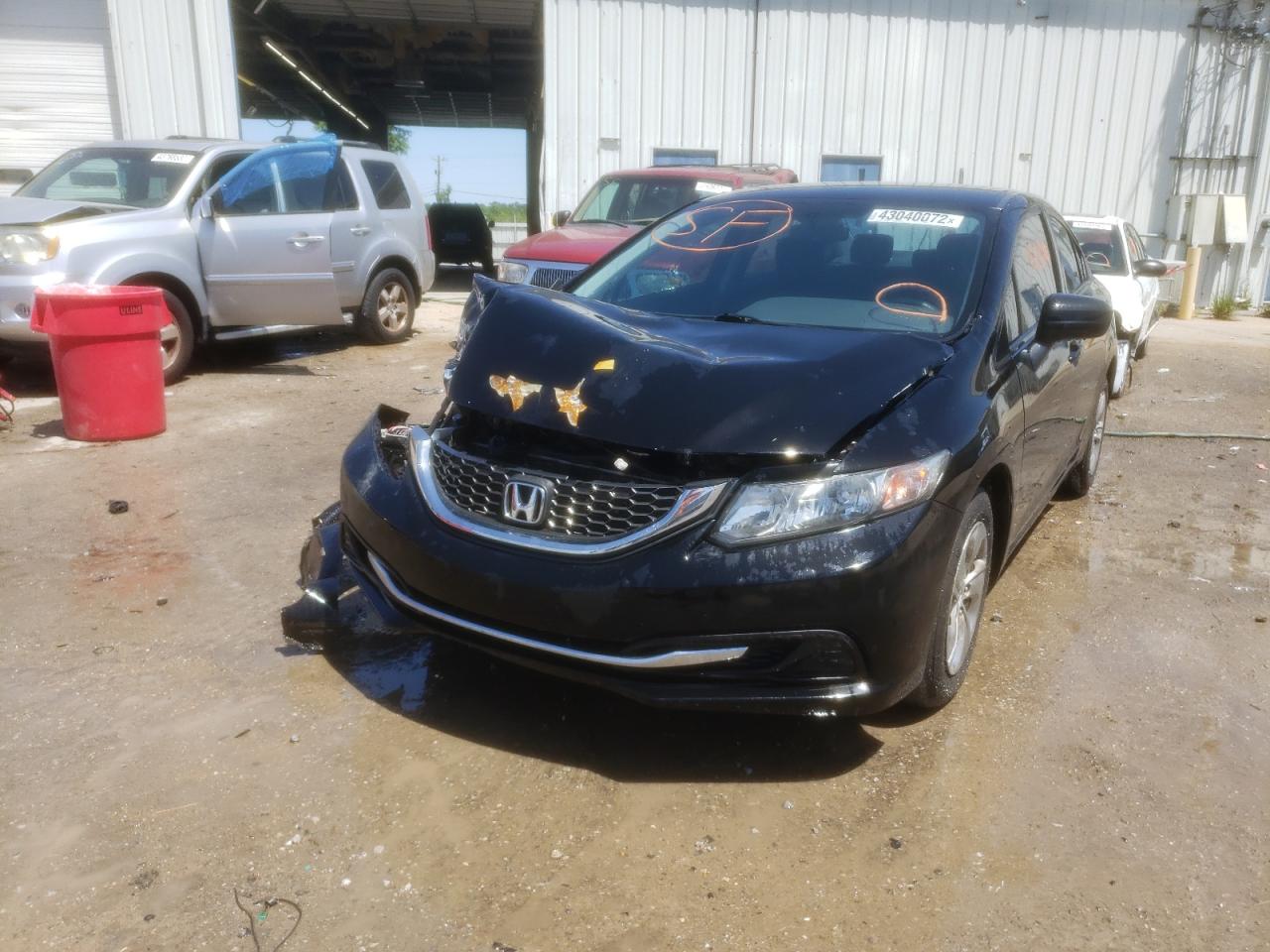 Photo 2 from auction – 2014 HONDA CIVIC LX with VIN 19XFB2F54EE054564