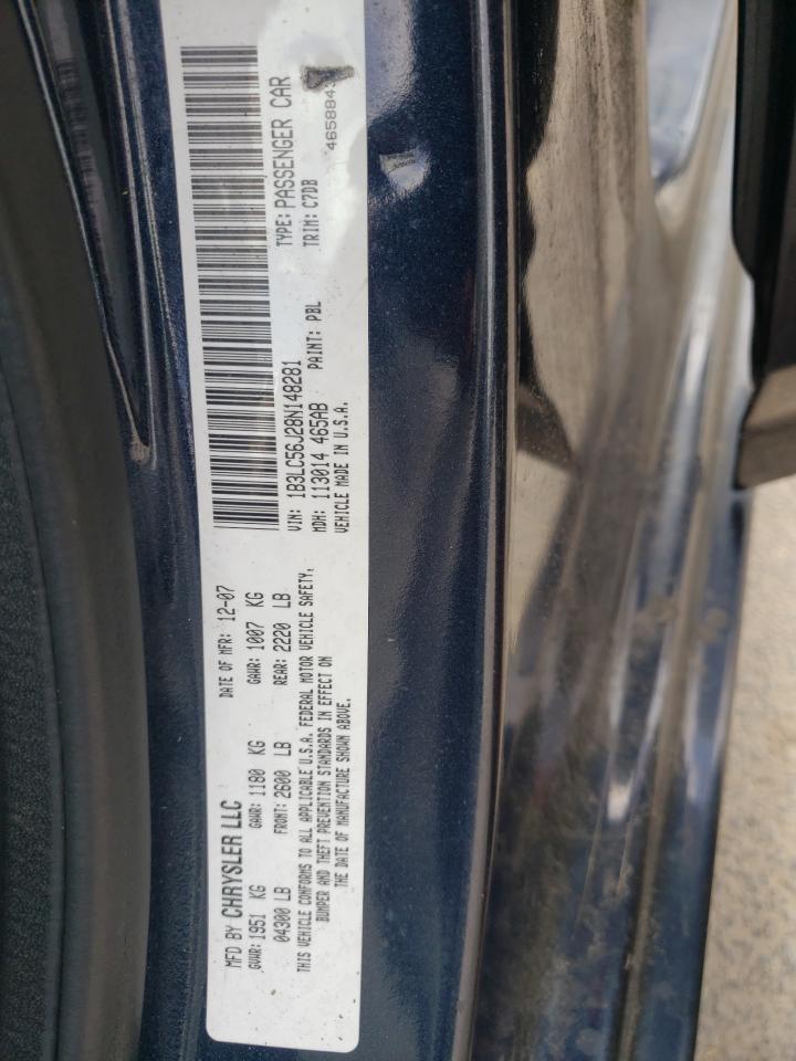 Photo 10 from auction – 2008 DODGE AVENGER SX with VIN 1B3LC56J28N148281