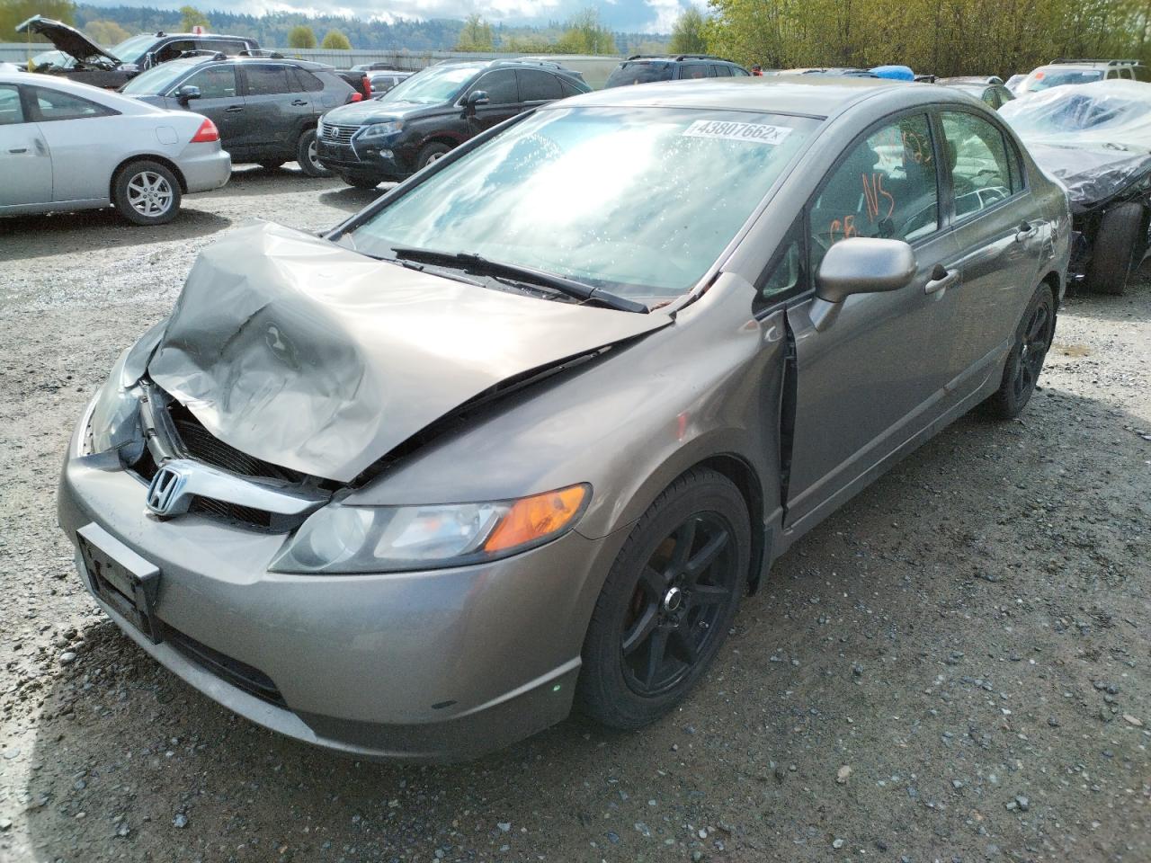 Photo 2 from auction – 2008 HONDA CIVIC LX with VIN 2HGFA16588H503218