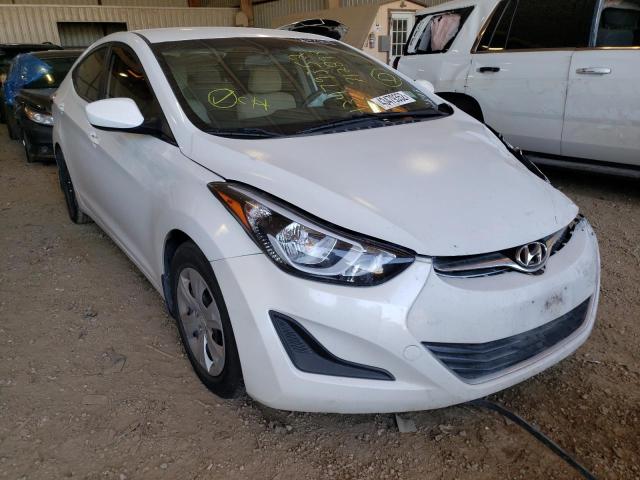 HYUNDAI ELANTRA SE 2016 with VIN 5NPDH4AE6GH712893 - Photo from auction