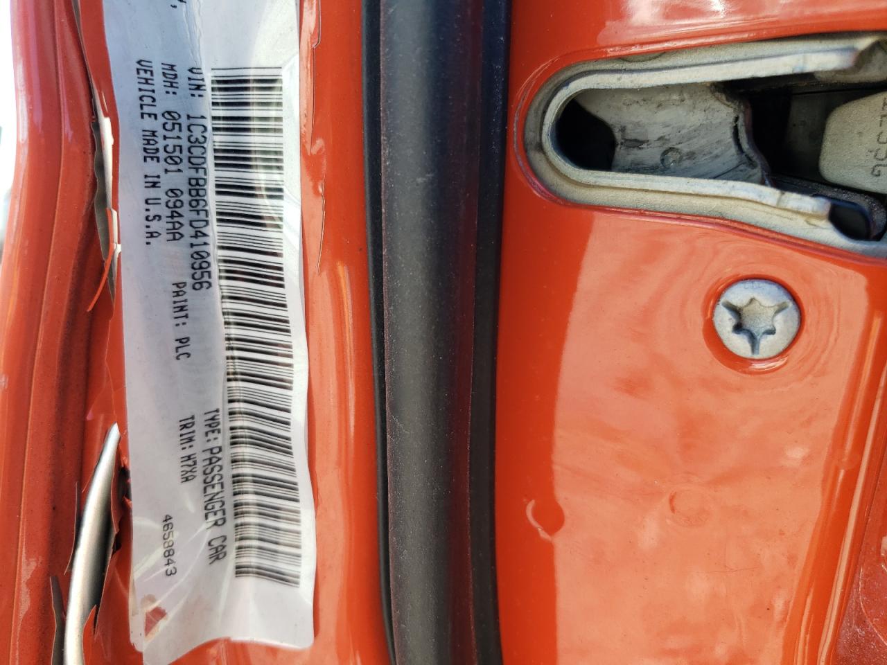 Photo 10 from auction – 2015 DODGE DART SXT with VIN 1C3CDFBB6FD410956