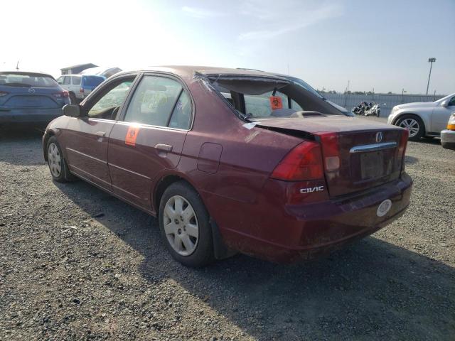 Photo 3 from auction – 2002 HONDA CIVIC EX with VIN 2HGES26802H505917