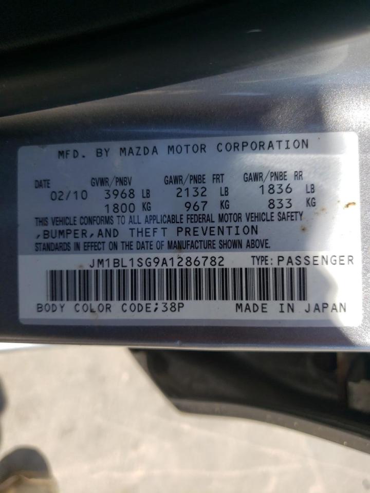 Zdjęcie 10 z aukcji – 2010 MAZDA 3 I z VIN JM1BL1SG9A1286782