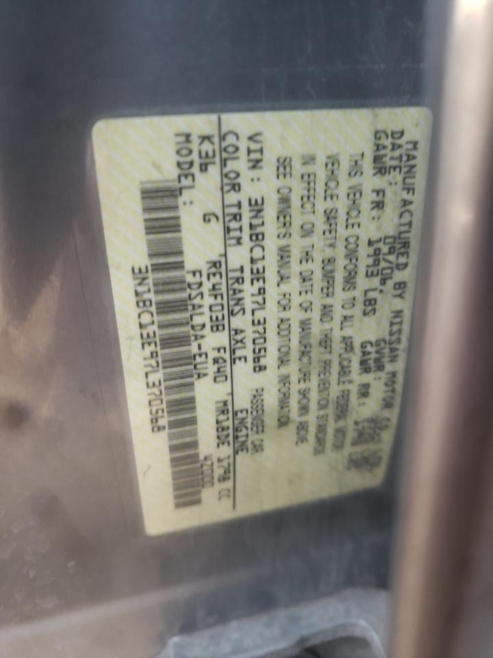 Photo 10 from auction – 2007 NISSAN VERSA S with VIN 3N1BC13E97L370568