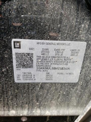 Photo 10 from auction – 2021 GMC ACADIA SLT with VIN 1GKKNULS8MZ183426