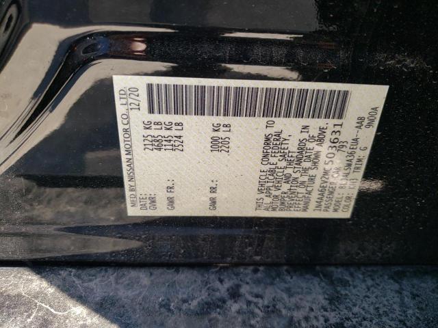 Photo 10 from auction – 2021 NISSAN MAXIMA SR with VIN 1N4AA6EV2MC503631
