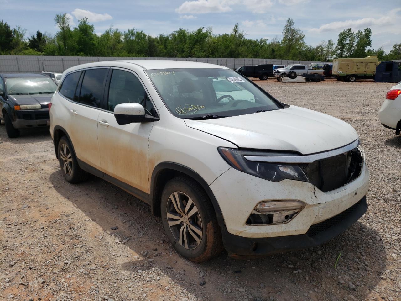 HONDA PILOT EX 2017 with VIN 5FNYF5H32HB033804 - Photo from auction