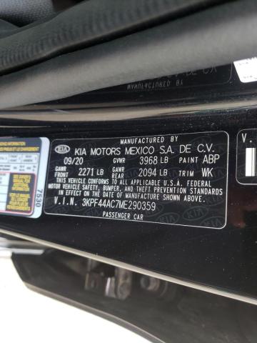Photo 10 from auction – 2021 KIA FORTE GT with VIN 3KPF44AC7ME290359