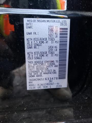 Photo 10 from auction – 2020 NISSAN PATHFINDER with VIN 5N1DR2BN2LC633478