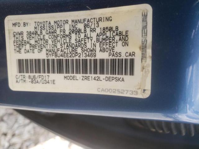 Photo 10 from auction – 2013 TOYOTA COROLLA BA with VIN 5YFBU4EE2DP213469
