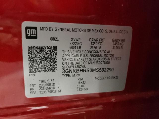 Photo 10 from auction – 2021 CHEVROLET BLAZER 2LT with VIN 3GNKBHRS0MS582290