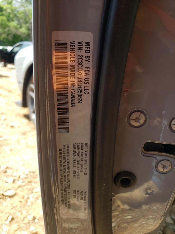 Photo 10 from auction – 2020 DODGE CHALLENGER with VIN 2C3CDZFJ4LH253624