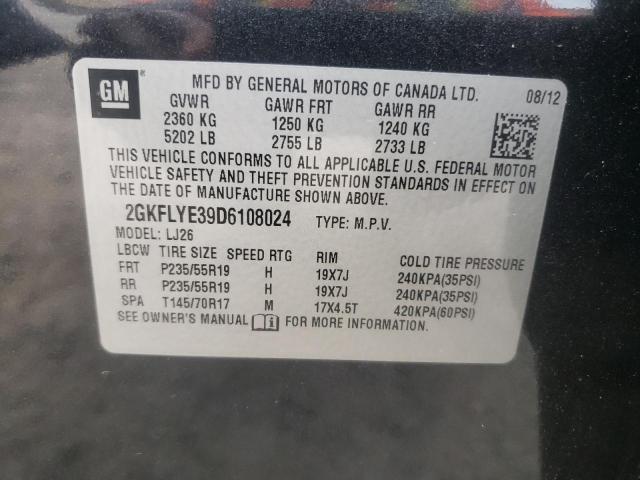 Photo 10 from auction – 2013 GMC TERRAIN DE with VIN 2GKFLYE39D6108024