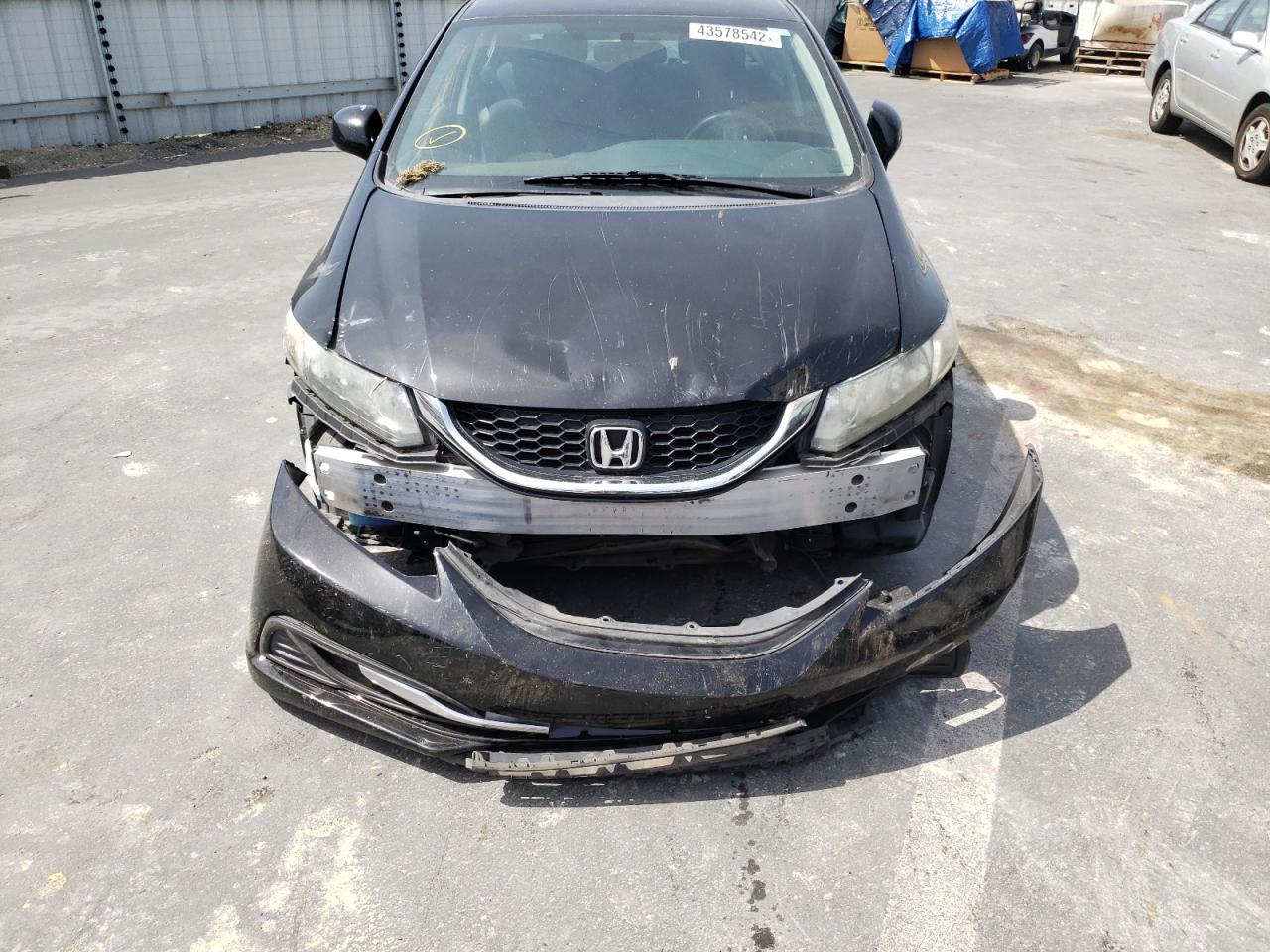 Photo 9 from auction – 2013 HONDA CIVIC LX with VIN 19XFB2F5XDE260342