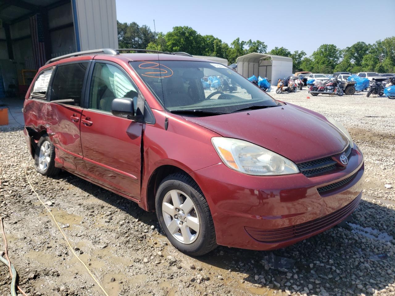 TOYOTA SIENNA CE 2005 with VIN 5TDZA23C95S307869 - Photo from auction
