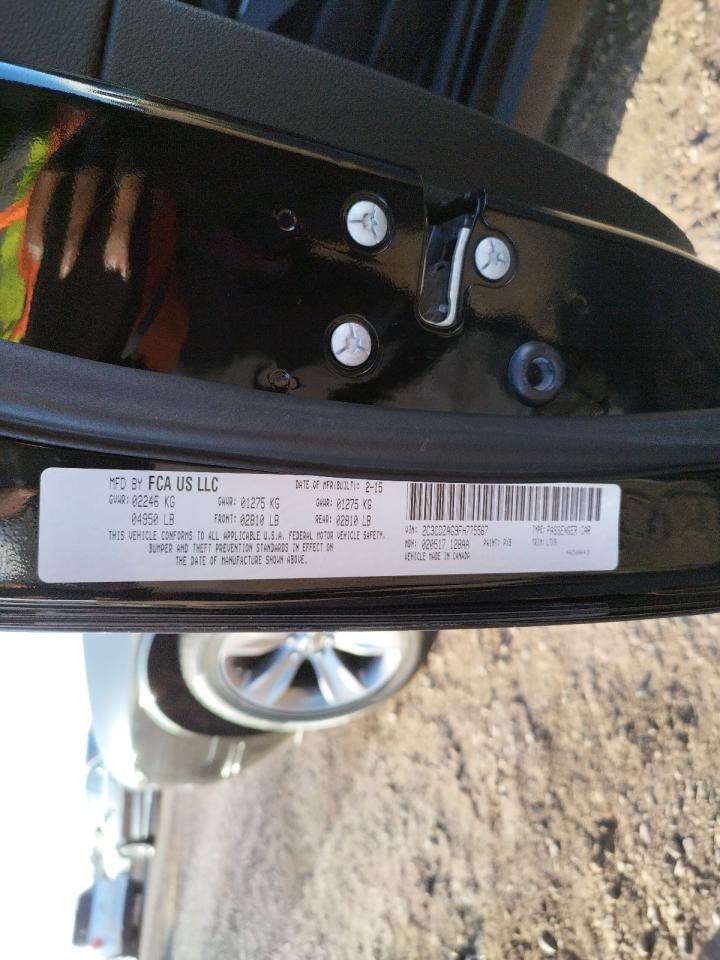 Photo 10 from auction – 2015 DODGE CHALLENGER with VIN 2C3CDZAG9FH775567
