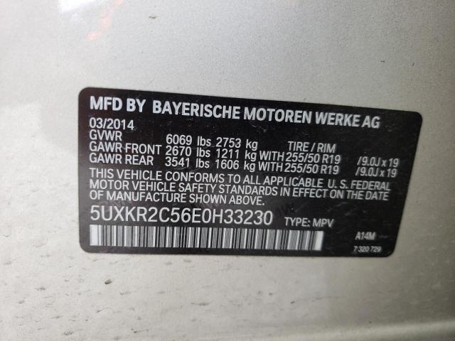 Photo 10 from auction – 2014 BMW X5 SDRIVE3 with VIN 5UXKR2C56E0H33230