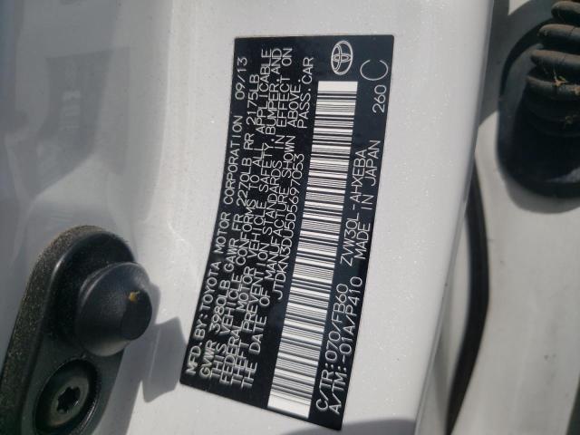 Photo 10 from auction – 2013 TOYOTA PRIUS with VIN JTDKN3DU5D5697053