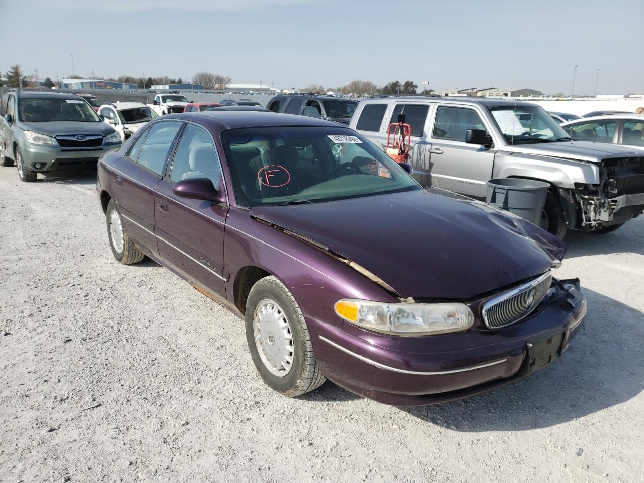 BUICK CENTURY CU 1997 with VIN 2G4WS52M9V1410949 - Photo from auction