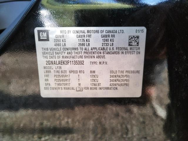 Photo 10 from auction – 2015 CHEVROLET EQUINOX LS with VIN 2GNALAEK3F1135392