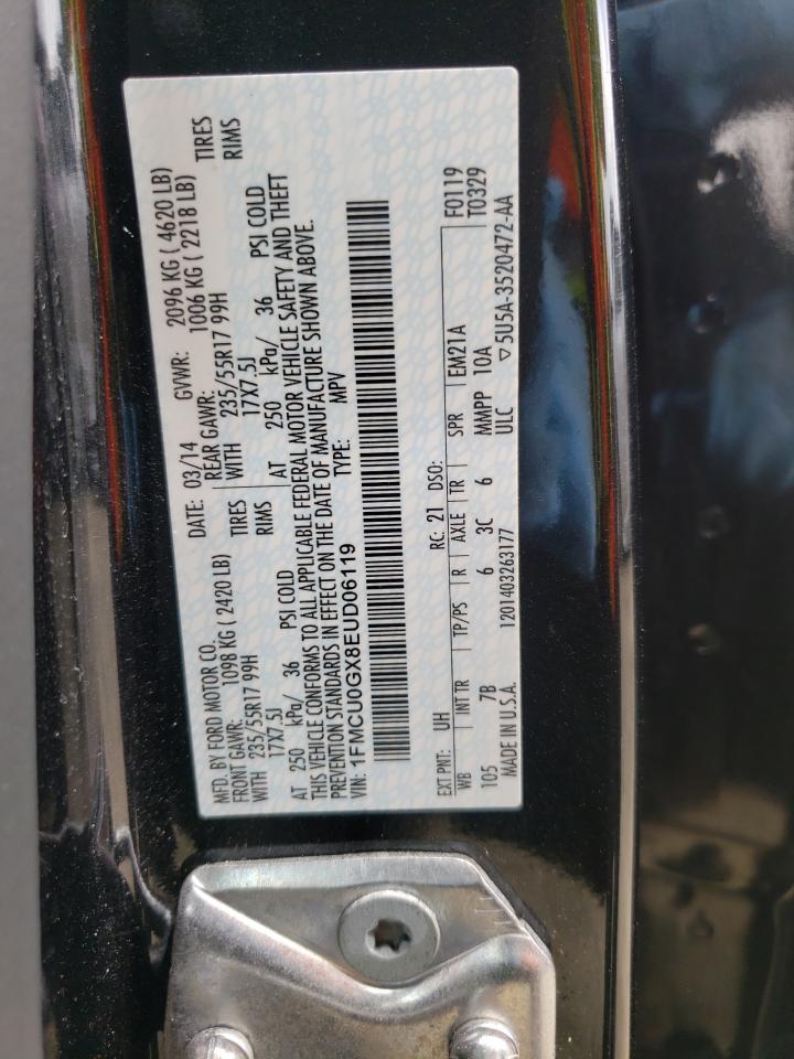 Photo 10 from auction – 2014 FORD ESCAPE SE with VIN 1FMCU0GX8EUD06119