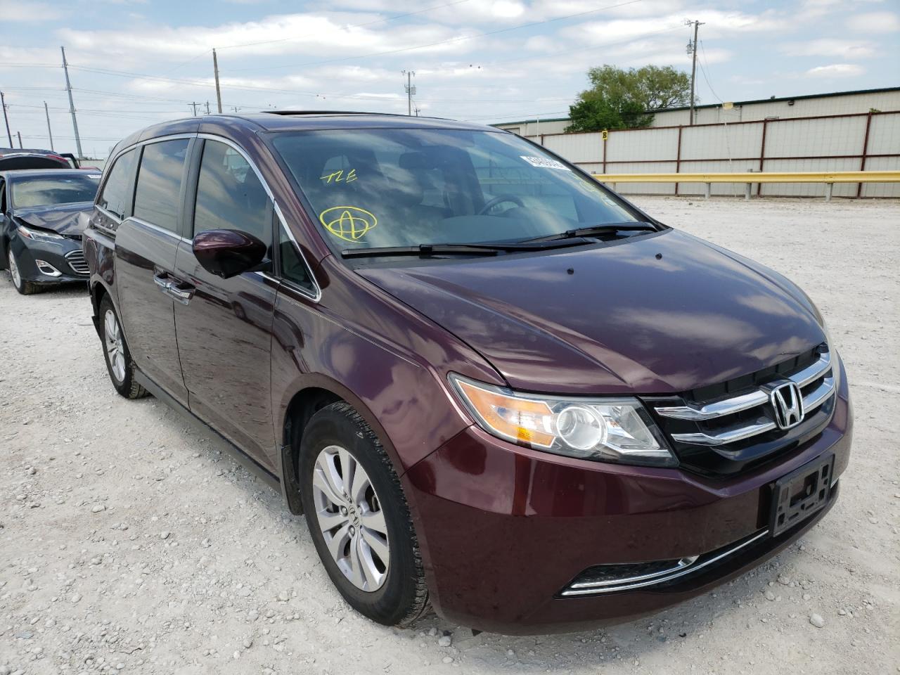 Photo 1 from auction – 2015 HONDA ODYSSEY EX with VIN 5FNRL5H68FB006093
