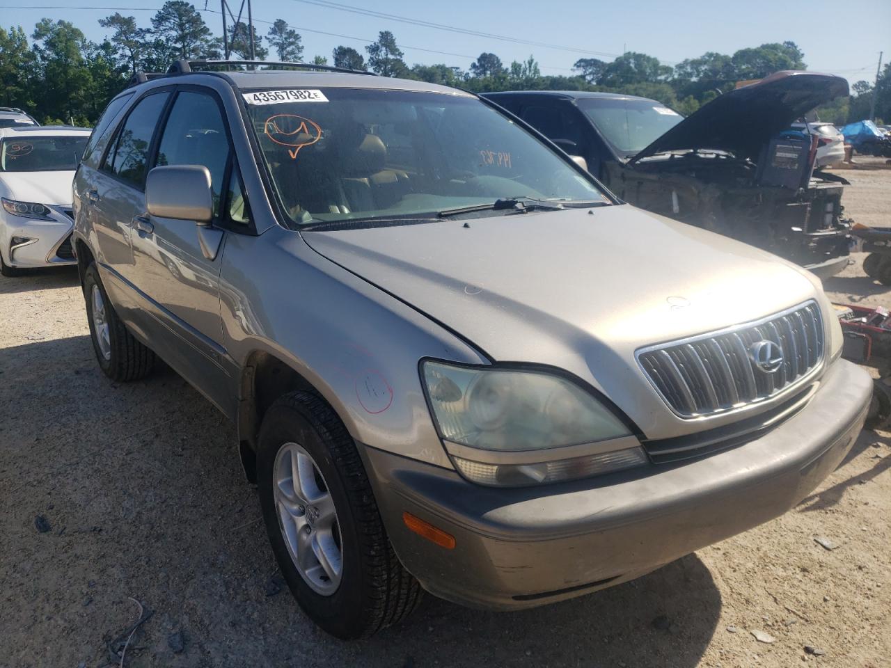 LEXUS RX 300 2001 with VIN JTJGF10U510093425 - Photo from auction